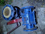 Zawor kulowy kolnierzowy dn 80 pn 16 Solidny Używany