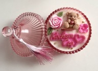 Walentynkowa Świeca Sojowa w Różowym Krysztale 200 g walentynki prezent