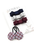 Momilio handmade Komplet do włosów gumki i spinki kokardki Charlotte