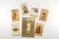 FOTOGRAFIE CDV NIEMCY BERLIN MAGDEBURG HAMBURG 7 szt. ZOBACZ!