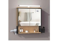 WOLTU SZAFKA ŁAZIENKOWA Z LUSTREM DĄB