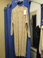 Sukienka sweter długi, dzianina r. Uni fango Italy !!!