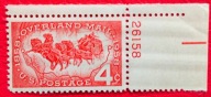 USA 1958 konie i dyliżans z numerem czyste**