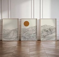 Zestaw 3x Plakaty drukowane na płótnie! 30cm x40cm nowe! bez ramki!