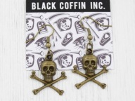 kolczyki CZASZKI goth gothic gotyckie punk BC49