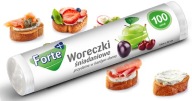 Woreczki Śniadaniowe FORTE+ 100 szt. | Do Szkoły, Pracy i Mrożenia