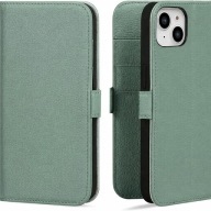Etui Skórzane CENXEE Case Skórzana Obudowa do iPhone 15 Plus, miętowy