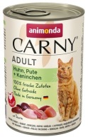 Mokra karma dla kota Animonda Carny Kurczak z indykiem 400 g bez cukru