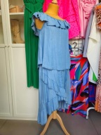 Komplet jeans bluzka i spódnica Italy M/L !!!