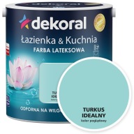 Dekoral Łazienka&Kuchnia Farba lateksowa TURKUS IDEALNY 2,5L