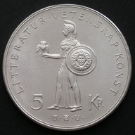 Szwecja 5 koron 1962 - Gustaf VI Adolf - srebro