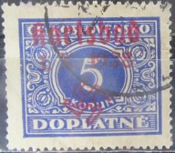 Czechosłowacja stary znaczek z nadrukiem Karlsbad (2/13