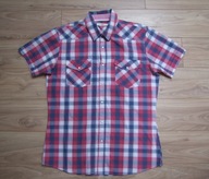 CHARYTATYWNIE: Cross Jeans koszula męska casual krótki rękaw rozmiar L