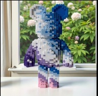 Duży Zestaw klocków do układania miś