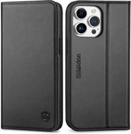 Etui z klapką Shieldon do Apple iPhone 15 Pro Max czarny