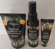 YVES ROCHER Zestaw Peeling , mgiełka, krem do rąk Leśna mandarynka