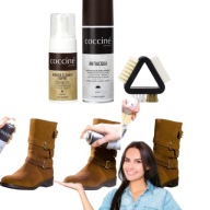 HIT ŚRODEK CZYSZCZĄCY COCCINE SPRAY 250 ML Z ZESTAWEM DO ZAMSZU I NUBUKU