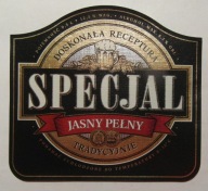 ETYKIETA PIWO SPECJAL JASNY PEŁNY BROWAR ELBLĄG