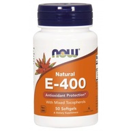 Now Foods Witamina E-400 naturalna (mix tokoferoli) 50 kaps.