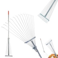 GRABIE METALOWE WACHLARZOWE DO LIŚCI TRAWY REGULOWANE TELESKOPOWE DRUCIANE