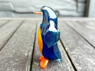 SZKLANA KOLEKCJONERSKA FIGURKA MURANO STYL - PTAK - PINGWIN