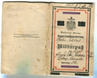 Książeczka - Militarpass-Cesarska Marynarka Wojenna - 1910r Modliszewko