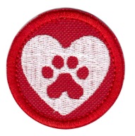 ŁAPA, PIES, TROP ___ ŁATKA, NASZYWKA 5cm