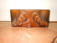 ŁADNY WISZACY WAZON CERAMICZNY W TYPIE ART DECO