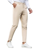 Spodnie męskie slim old money eleganckie - Morela