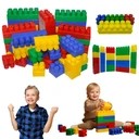 Duże kolorowe klocki Hemar K3 50szt Dla Dzieci