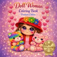 Doll Woman Coloring Book Premium