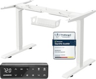 MAIDeSITe Stelaż biurka z regulacją wysokości, biały 60 x 180 x 120 cm