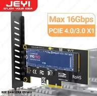 Adapter Karta Rozszerzeń Przejściówka Dysku JEYI M2 NVMe na PCIe x1 4.0