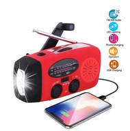 RADIO SOLAR DYNAMO KORBKA LATARKA POWERBANK AWARYJNE SOS AM/FM USB