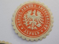 Niemcy - Prusy - Sąd w Alfeld - zalepka