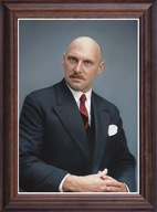 Obraz Julian Rummel portret w drewnianej ramie ze szkłem