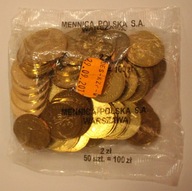 2 zł 2009 NG 2009 CZĘSTOCHOWA - JASNA GÓRA, WORECZEK 50 SZTUK MONET