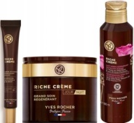 Yves Rocher 1 x Riche Creme Przeciwzm. : Dzień/Noc 75ml + Oczy + Mleczko