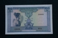 Banknot Laos 10 kip 1962 rok !!!
