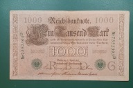 Niemcy, Banknot 1000 Marek 1910 seria 7352