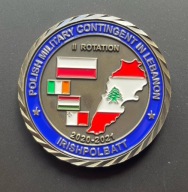 Coin/Moneta okolicznościowy PKW UNIFIL LIBAN II zm. złoty/mosiężny