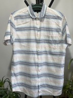 6 Koszula Peacocks bawełna len pasy kolory tęczy L