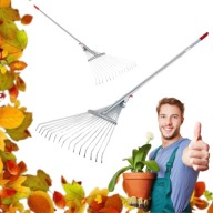 GRABIE GRABKI REGULOWANE DO OGRODU DO LIŚCI METALOWE SOLIDNE