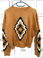 Shein cudny oryginalny sweter j.nowy glam hot over 40/42