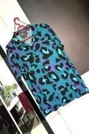 17 Koszula Urban Threads oryginalne kolorowe abstrakcyjne pawie wzory M