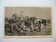JÓZEF BRANDT JARMARK STAROPOLSKI KONIE KOŃ PIES przedwojenna POCZTÓWKA