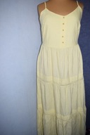 *F & F* PIĘKNA SUKIENKA DŁUGA NOWA WISKOZA Z LNEM I BAWEŁNĄ_44