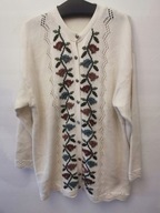 NORWESKI SWETER M/L SWETR KARDIGAN ORYGINALNY HAFTOWANY