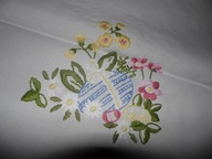 Bawełniany bieżnik z haftem , wielkanoc - 38 cm x 94 cm