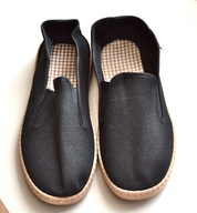 Mokasyny wsuwane z siatki r.38 damskie / chłopięce czarne